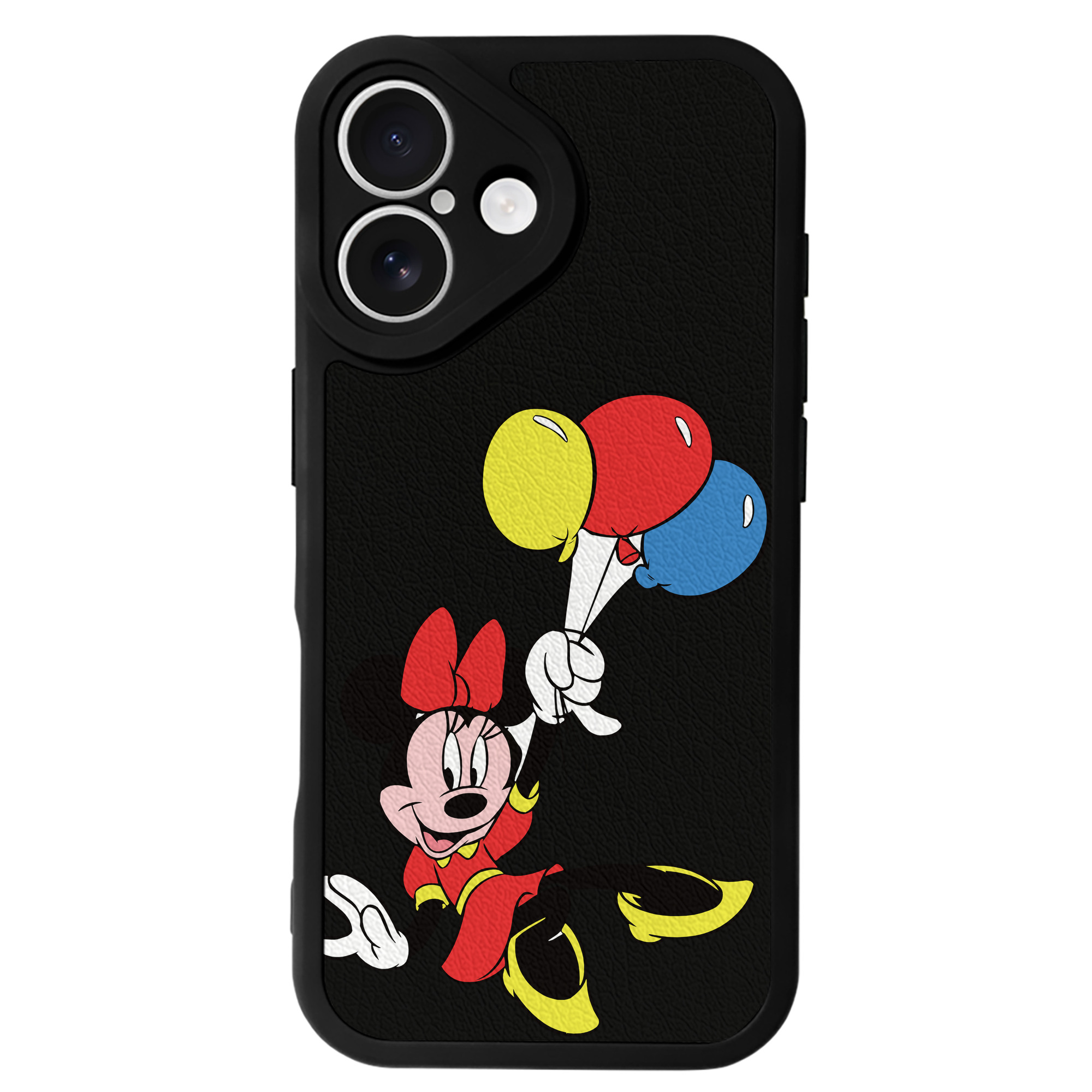 （画像用） ミッキーマウス Mickey Mouse 【iPhone 16シリーズ対応】シリコンスマホケース（レザー調） 材質：シリコン